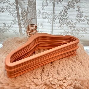 Hangers - NWOT set of 16 pink velvet hangers (active wear/baby)